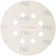 Круги абразивные шлифовальные перфорированные на ворсовой основе под "липучку" (Р60, 125 мм, 5шт.),  CUTOP Profi