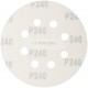 Круги абразивные шлифовальные перфорированные на ворсовой основе под "липучку" (Р240, 125 мм, 5шт.), CUTOP Profi
