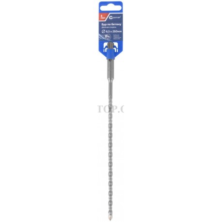 Бур по бетону cutop profi, двойная резьба, sds-plus, 6,5 x 260 мм