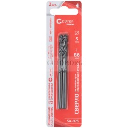 Сверло по металлу cutop special, hss-g, 5 х 86/46 мм (2 шт)