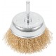 Щетка для дрели, тип "Чашка", латун. витая проволока 0,3 мм, 75 мм, блистер, cutop profi